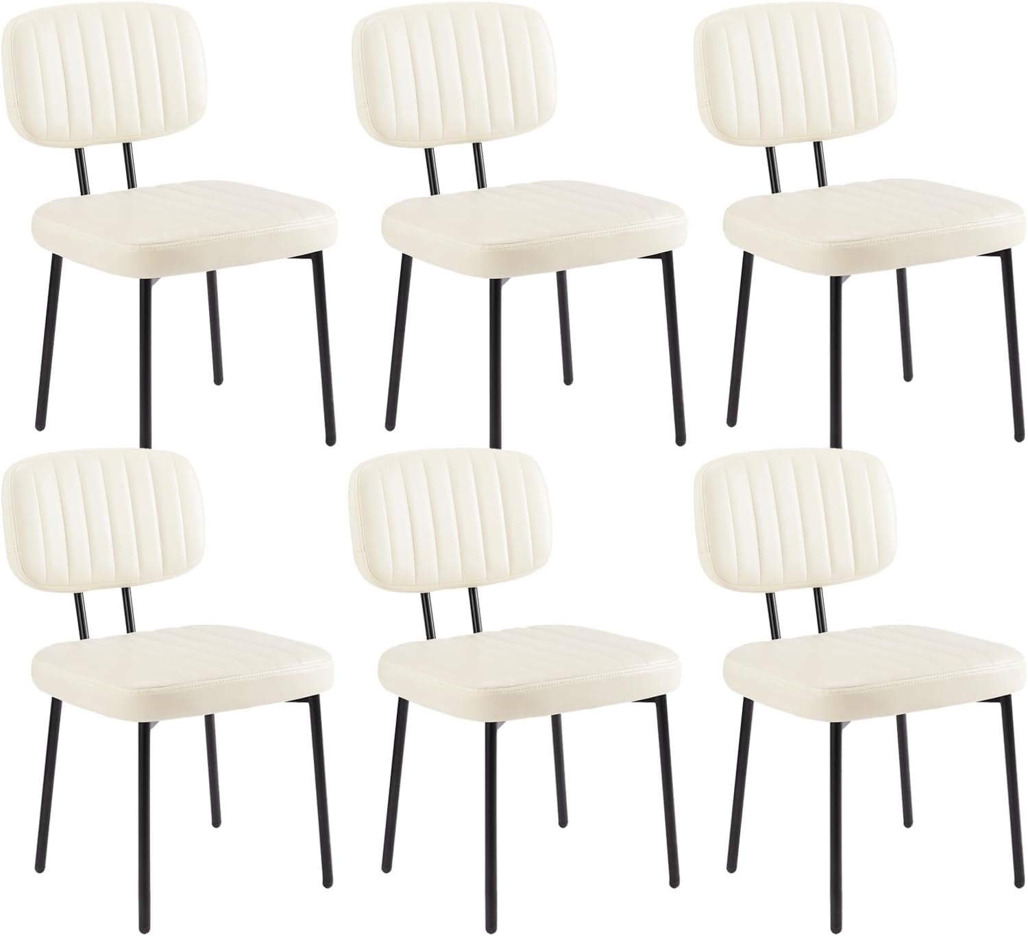 Sweetcrispy Dining Chairs Set of 6 - Modern Comfort