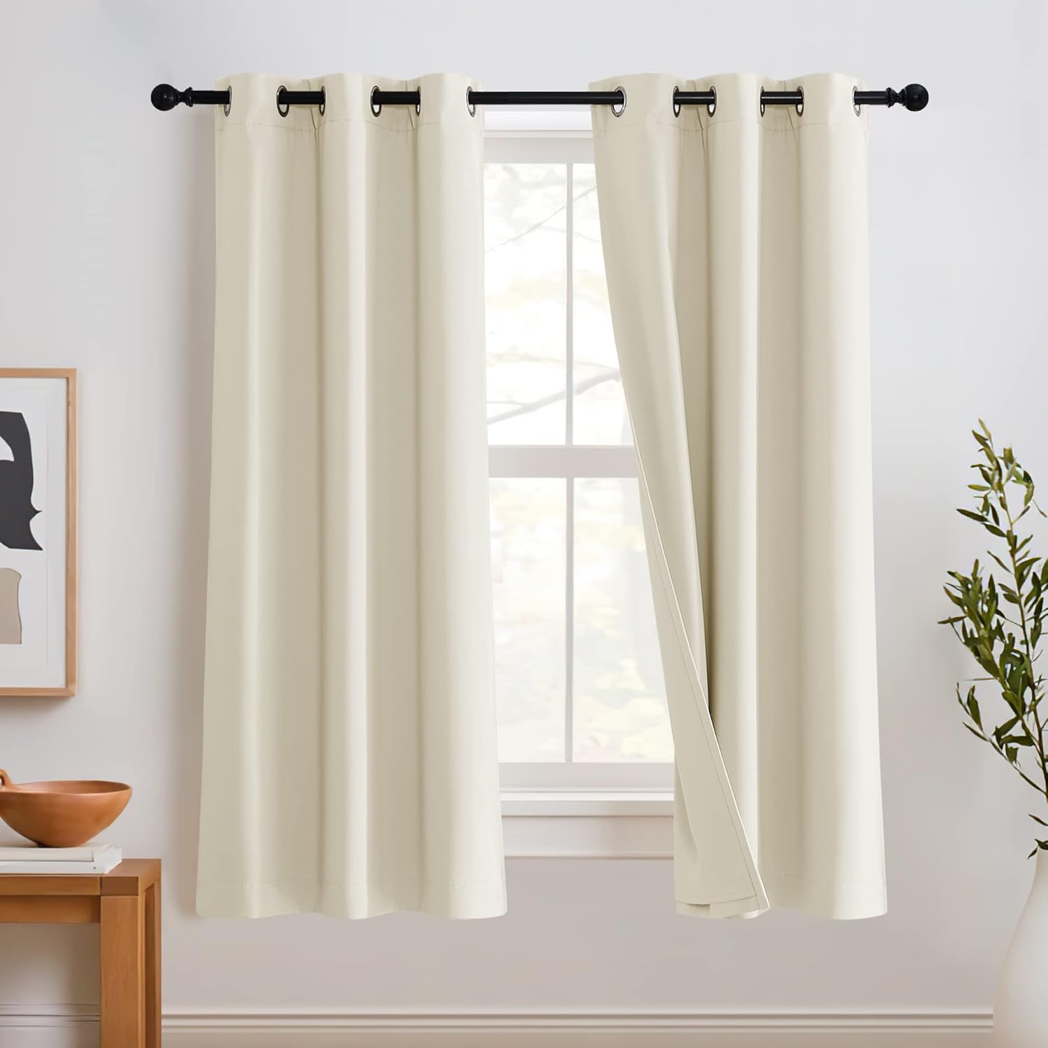 RYB HOME Soundproof Divider Curtains for Total Blackout Needs