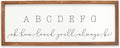 ABC Nursery Wall Art Large Alphabet Print - Neutral Nursery Gift