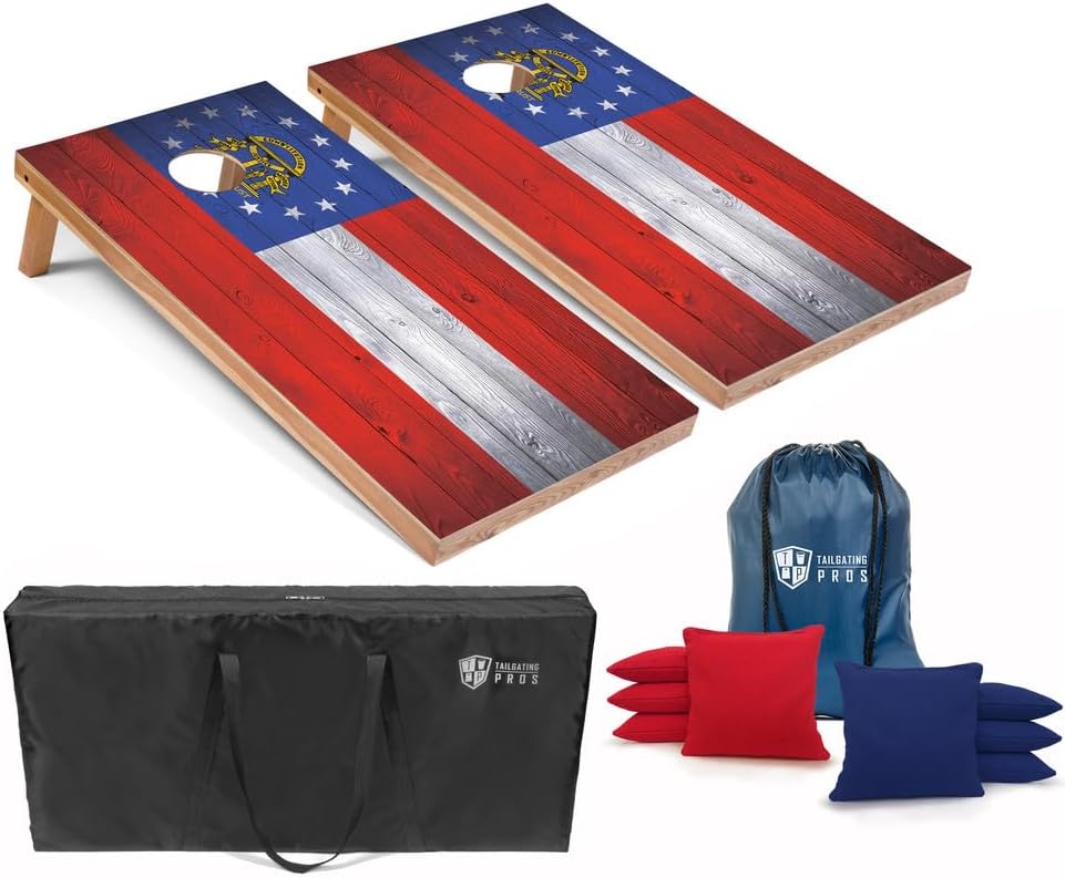 Regulation Cornhole Boards Set with Bean Bags and Carrying Cases