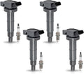 ENA Pack of 4 UF333 Ignition Coil and Spark Plug Set - Reliable