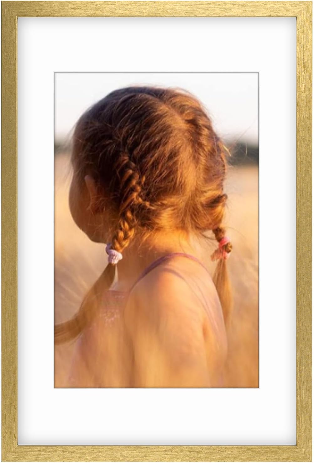 16X24 Picture Frame with Mat for 12X18 Photos - Gold Finish
