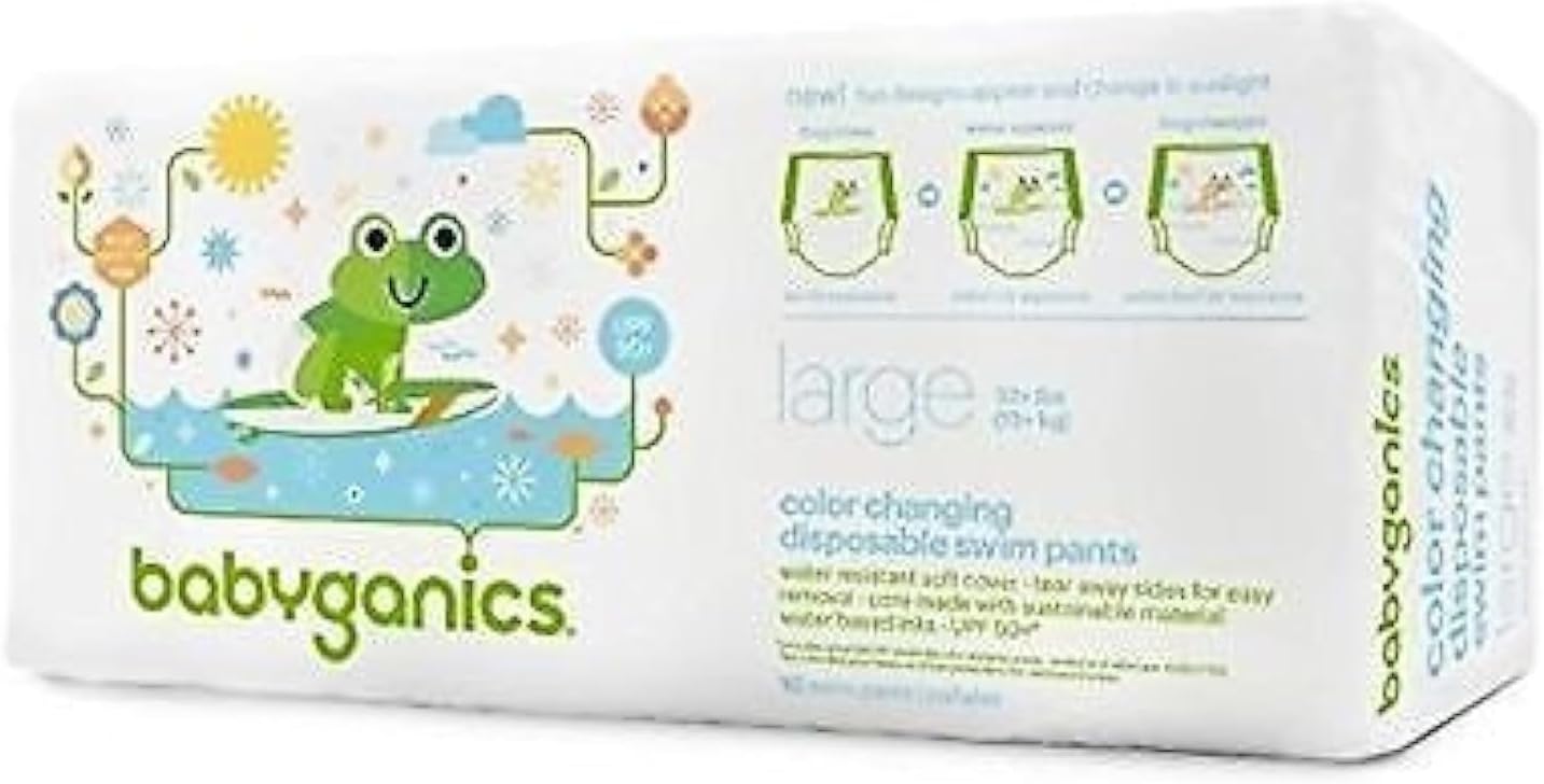 Babyganics Color-changing Swim Diaper for Mess-free Fun