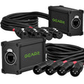 GearIT 4 Channel Snake 2ft Breakout Cable - Compact Stage Extender