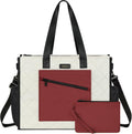 Utility Tote Bag for Women with 14 Pockets - Lightweight Quilted
