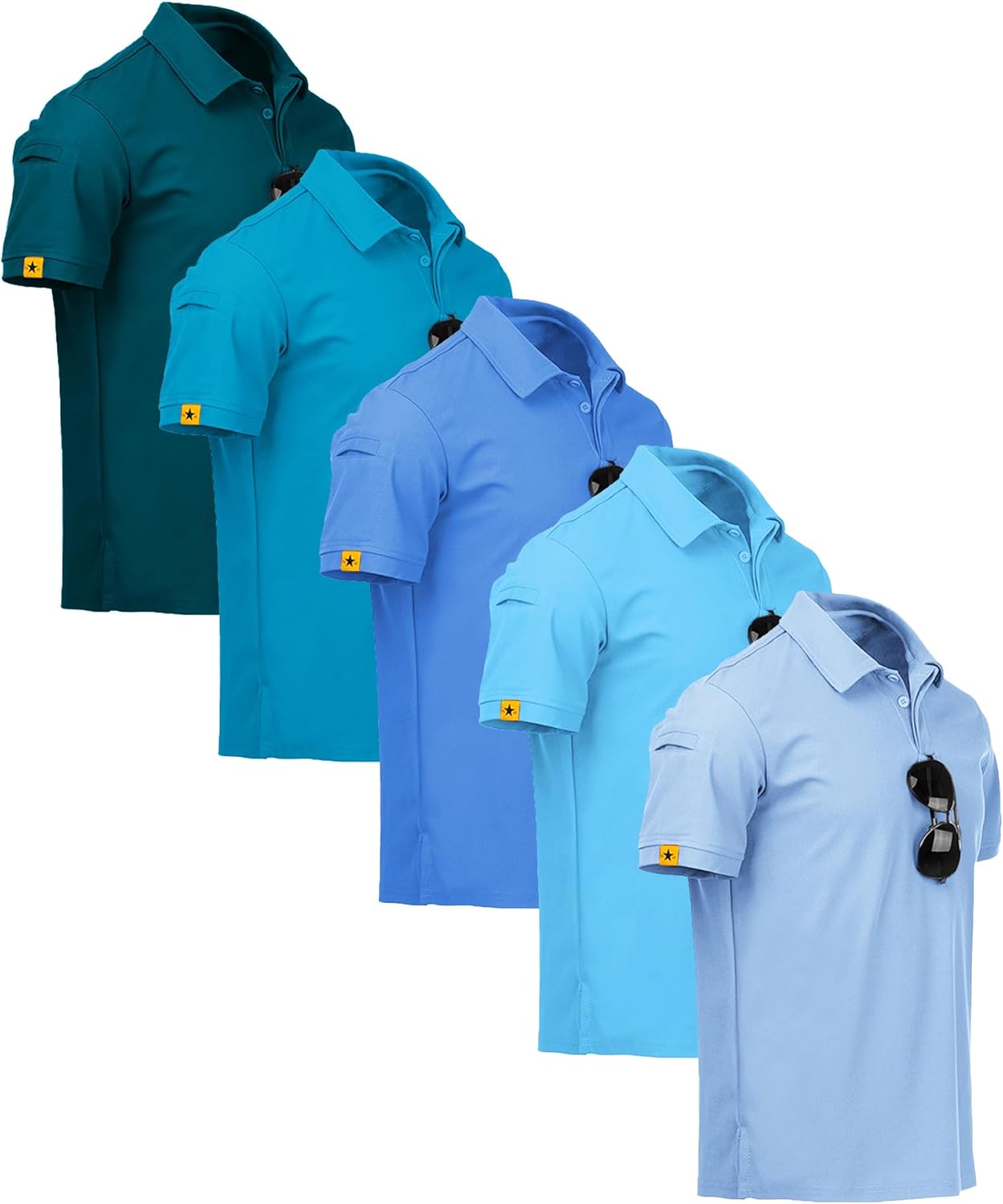 SCODI Mens Polo Shirts Short Sleeve Athletic Golf Casual T-Shirts