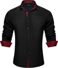 Men's Dress Shirt Long Sleeve Casual Button Down - Stylish Inner