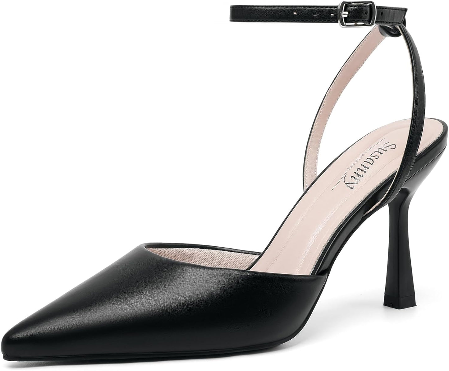 Stiletto Closed Pointed Toe Backless Dress Shoes for Women