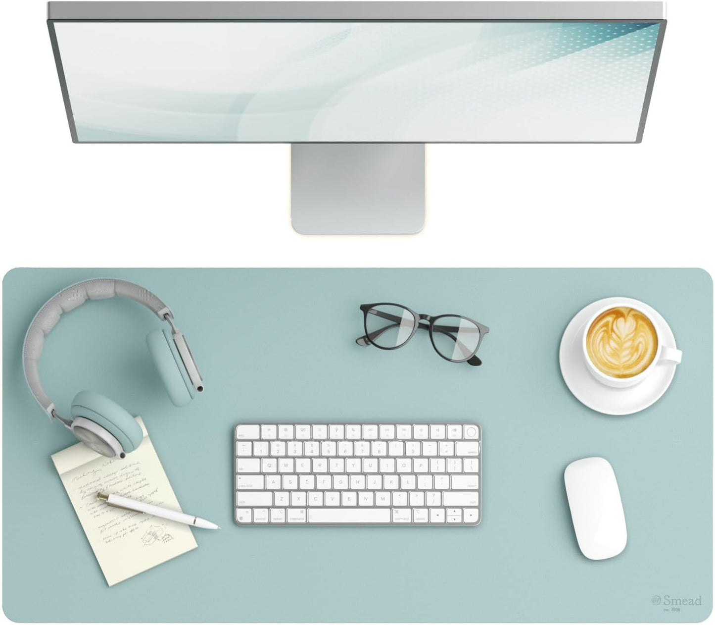 SMEAD Vegan Leather Desk Pad - Non-Slip Mat for Organized Office Style!