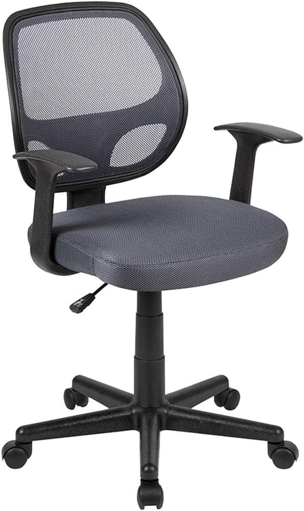 Gray Mesh Swivel Task Chair - Ergonomic Comfort