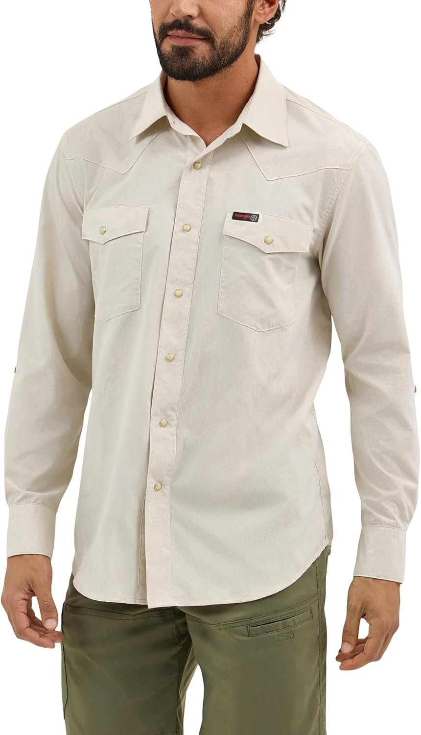 ATG Men's Western Drover Button-Down Shirt for Outdoor Comfort