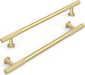 Brushed Gold Kitchen Cabinet Handles - 10 Pack of 7.5 Inch Pulls