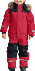 Snow Suit for Kids One Piece Snowsuit Waterproof Windproof - Warm Boys