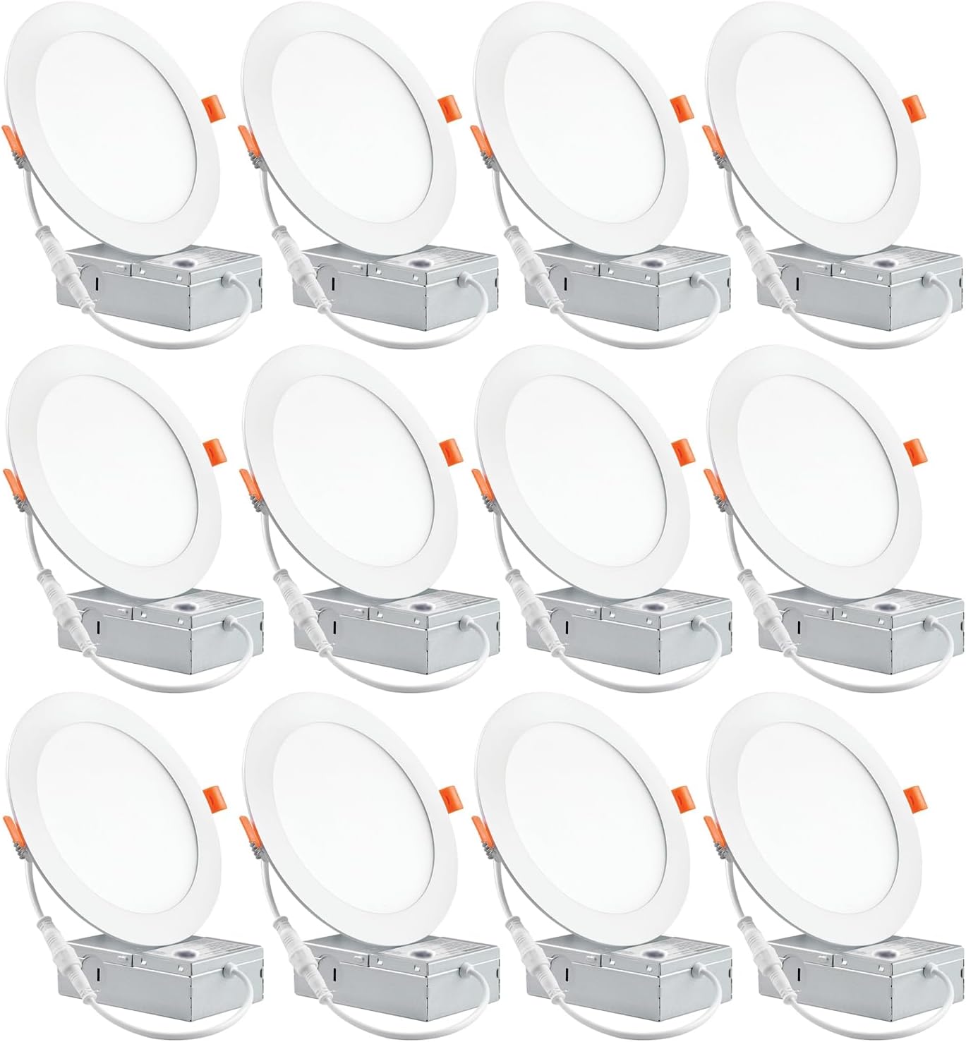 12 Pack 6 Inch Ultra-Thin LED Recessed Ceiling Light Review