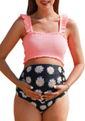 Summer Mae Maternity High Waist Bikini Swimsuit - Flattering Support