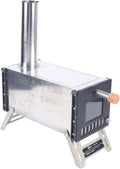 SNKOURIN Stainless Steel Tent Stove - Portable & Retractable Chimney