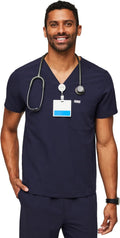 FIGS Chisec Scrub Top for Men - Tailored, 3-Pocket Comfort