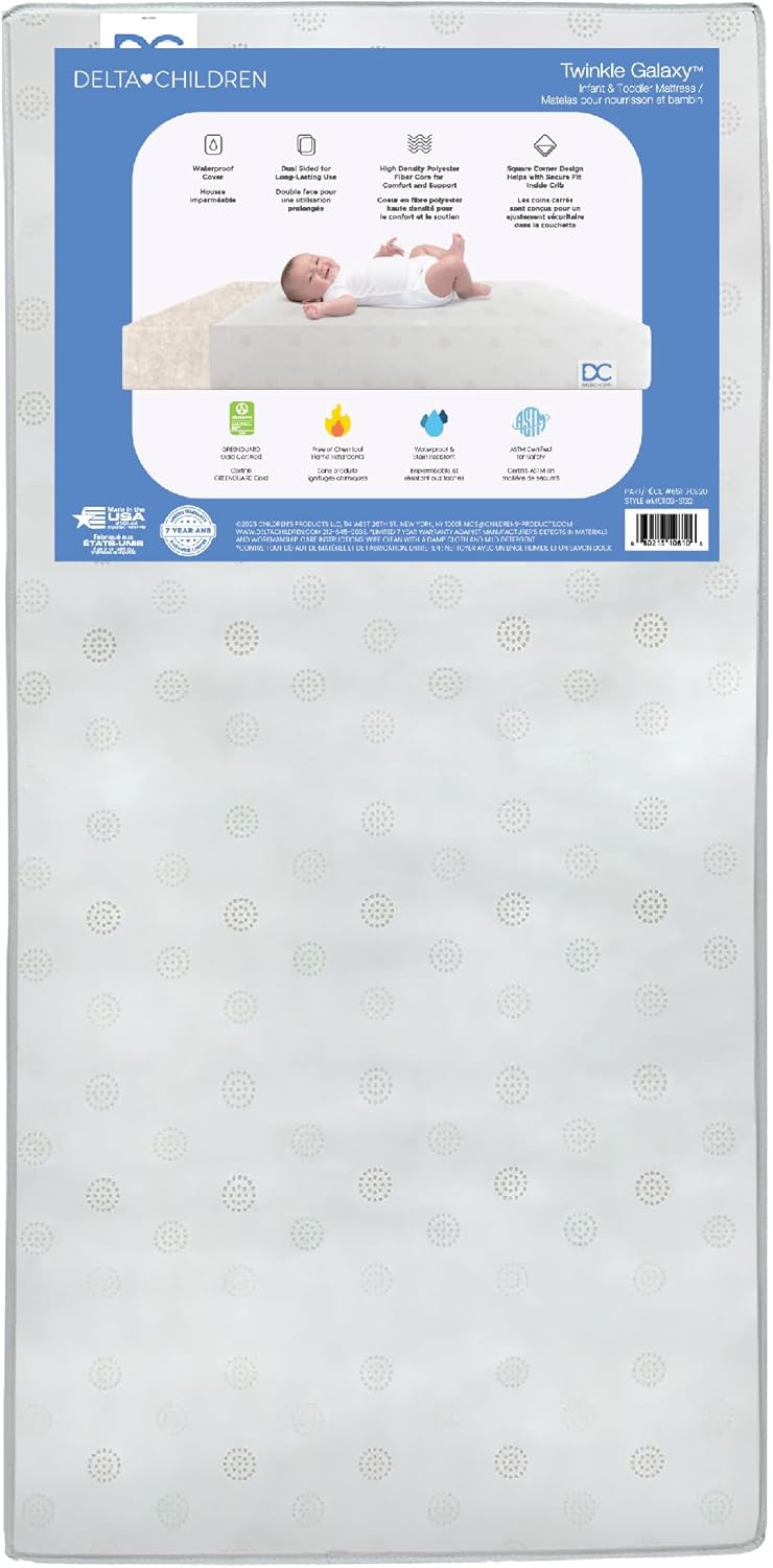 Delta Children Twinkle Galaxy Dual Sided Crib Mattress Review