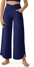 G4Free Wide Leg Pants for Women - Trendy Ankle Length Fitness Wear