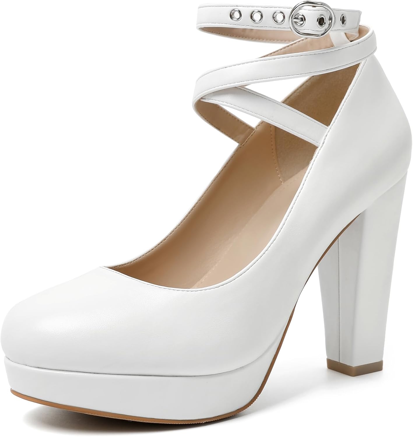 Mostrin Vintage Womens Bowtie Platform Pumps for Elegant Style