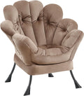 2025 Comfy Lazy Chair Accent Reading Chair - Cozy Flower Backrest
