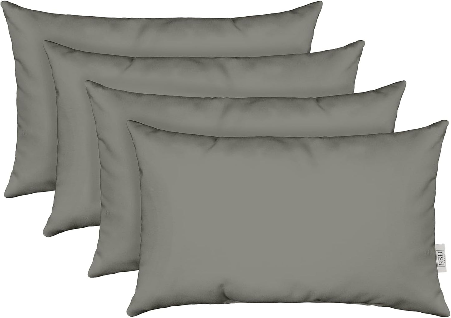 Sunbrella Lumbar Throw Pillows Set of 4 - Outdoor Comfort