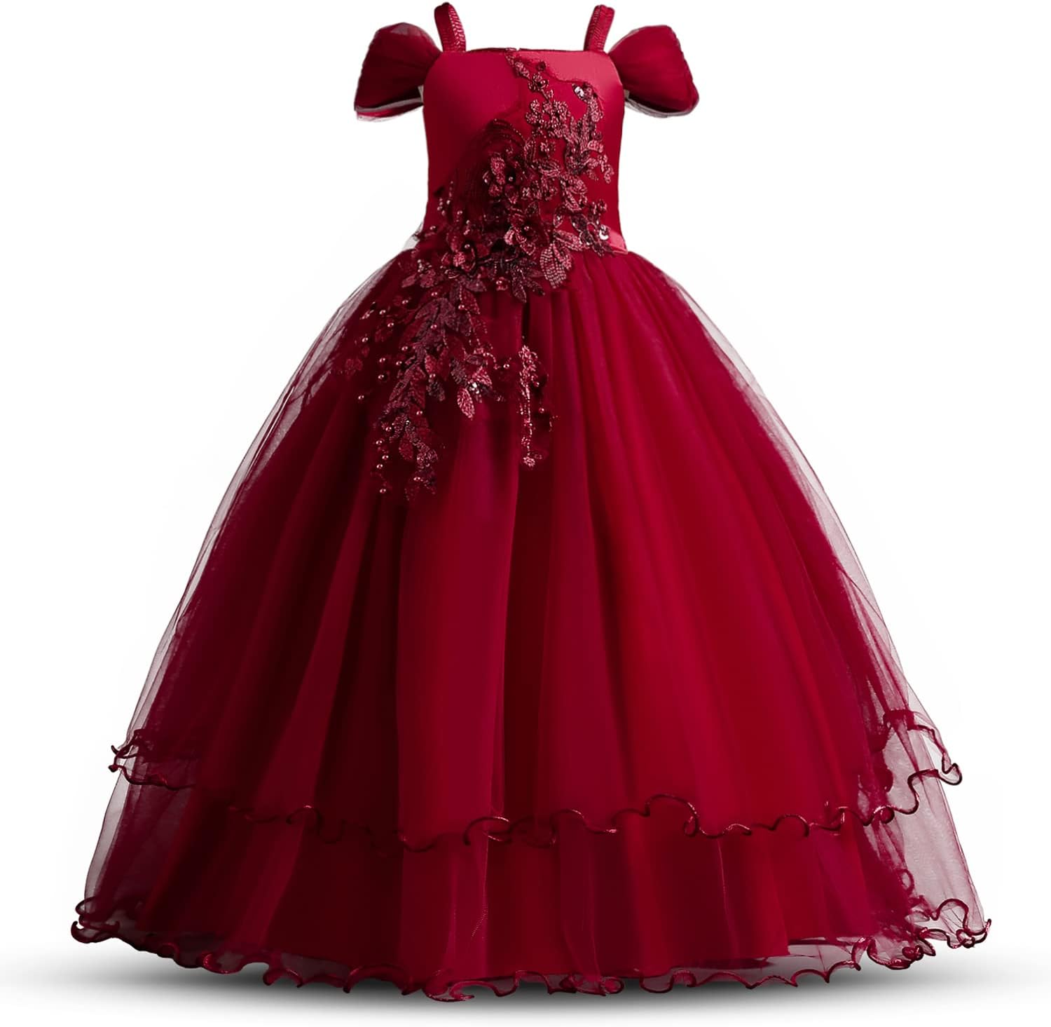TTYAVO Girls Applique Prom Gowns for Luxury Birthday Parties