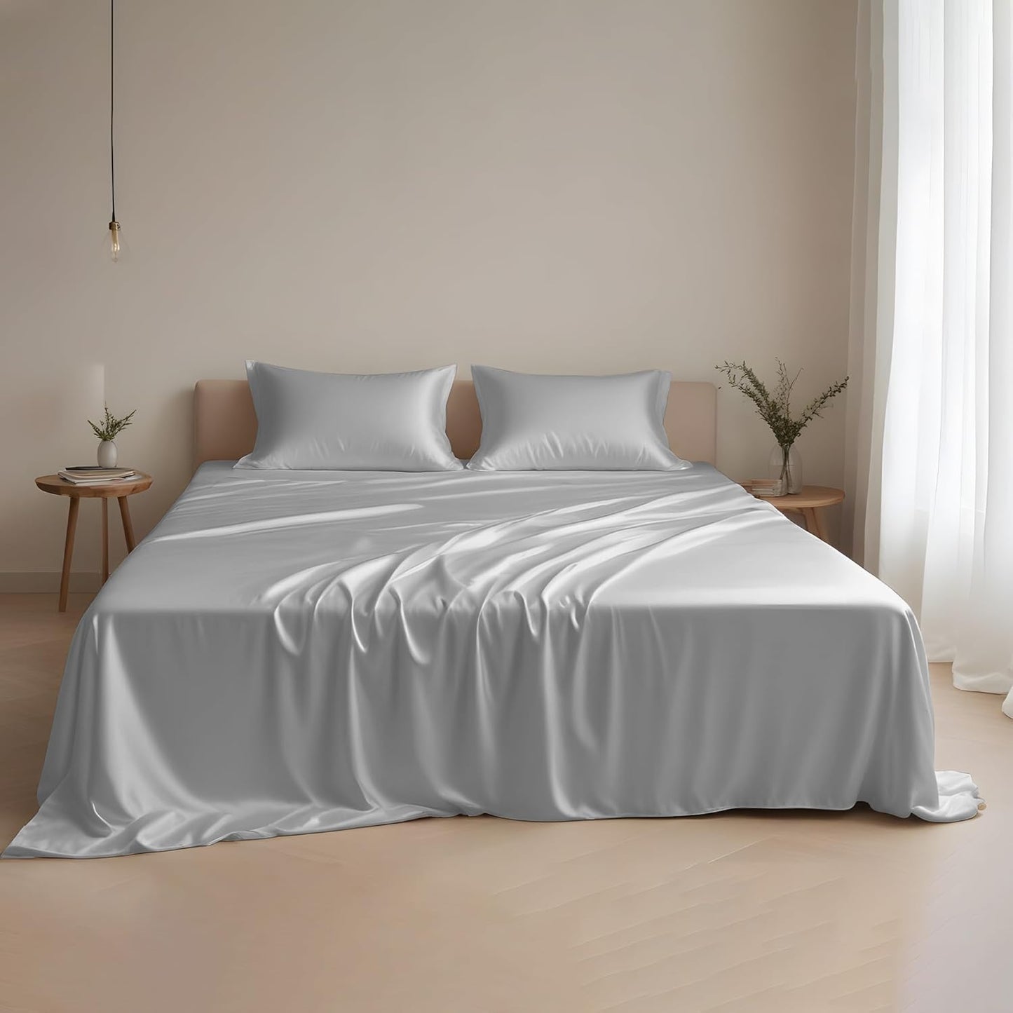 Linenwalas Eucalyptus Tencel Lyocell Sheet Set for Cal King