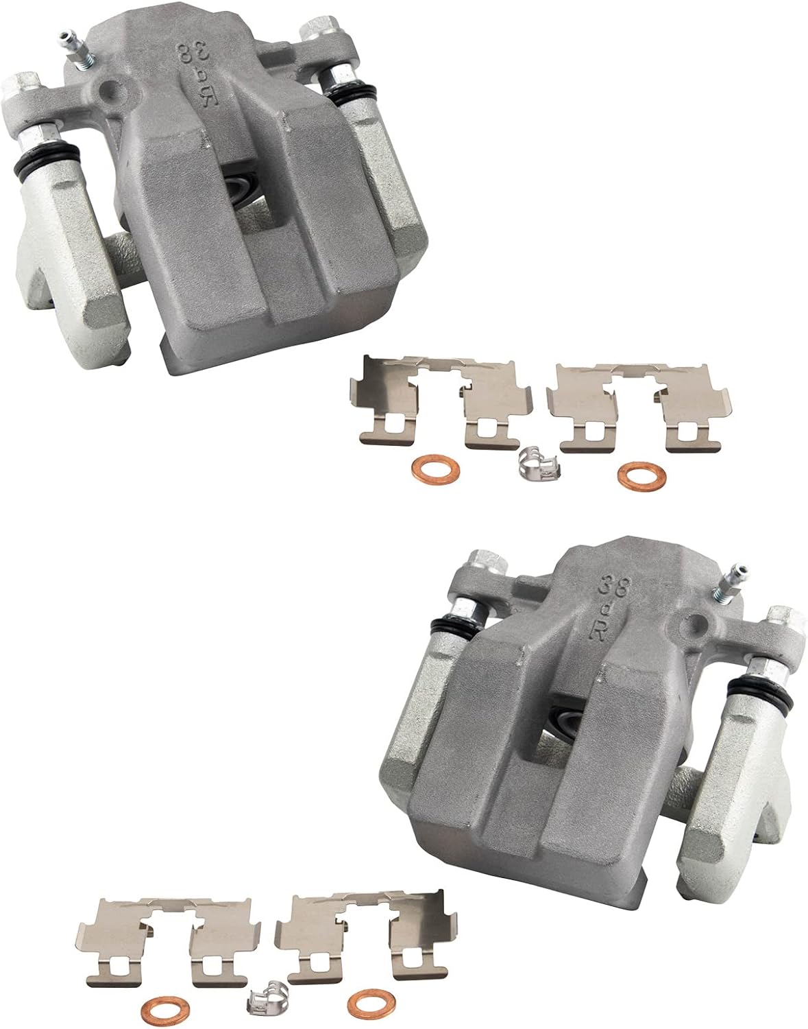 TRQ Rear Brake Caliper Set for 2006-2011 Toyota RAV4 Vehicles