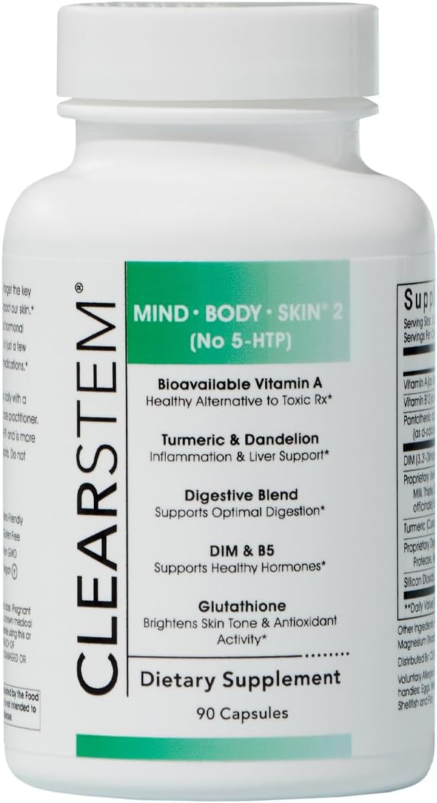MINDBODYSKIN Hormonal Acne Supplement for Clear Skin Care