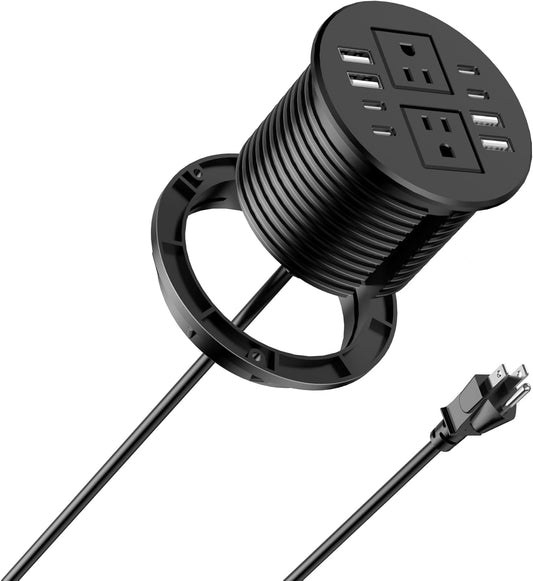 Jgstkcity Power Strip with USB Ports for Desktop Charging