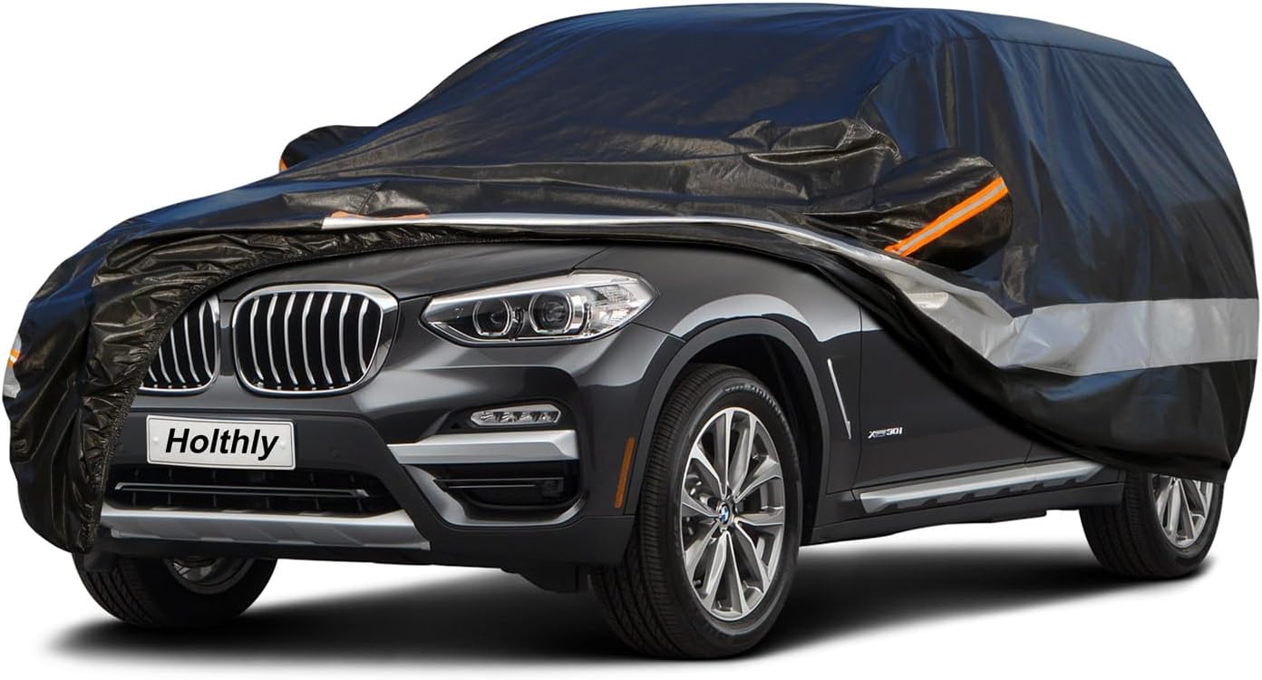 10 Layers Waterproof Car Cover for Large SUVs - All Weather Protection