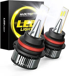 AUXITO 9007 LED Bulbs: 16000LM, 80W, 500% Brighter Light