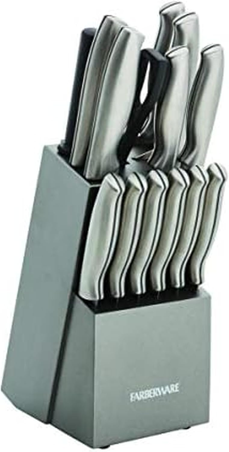 Farberware 15-Piece Stamped Stainless Steel Knife Block Set Review