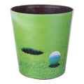 10L/2.64 Gallon Trash Can Decorative PU Leather Waste Basket - Compact