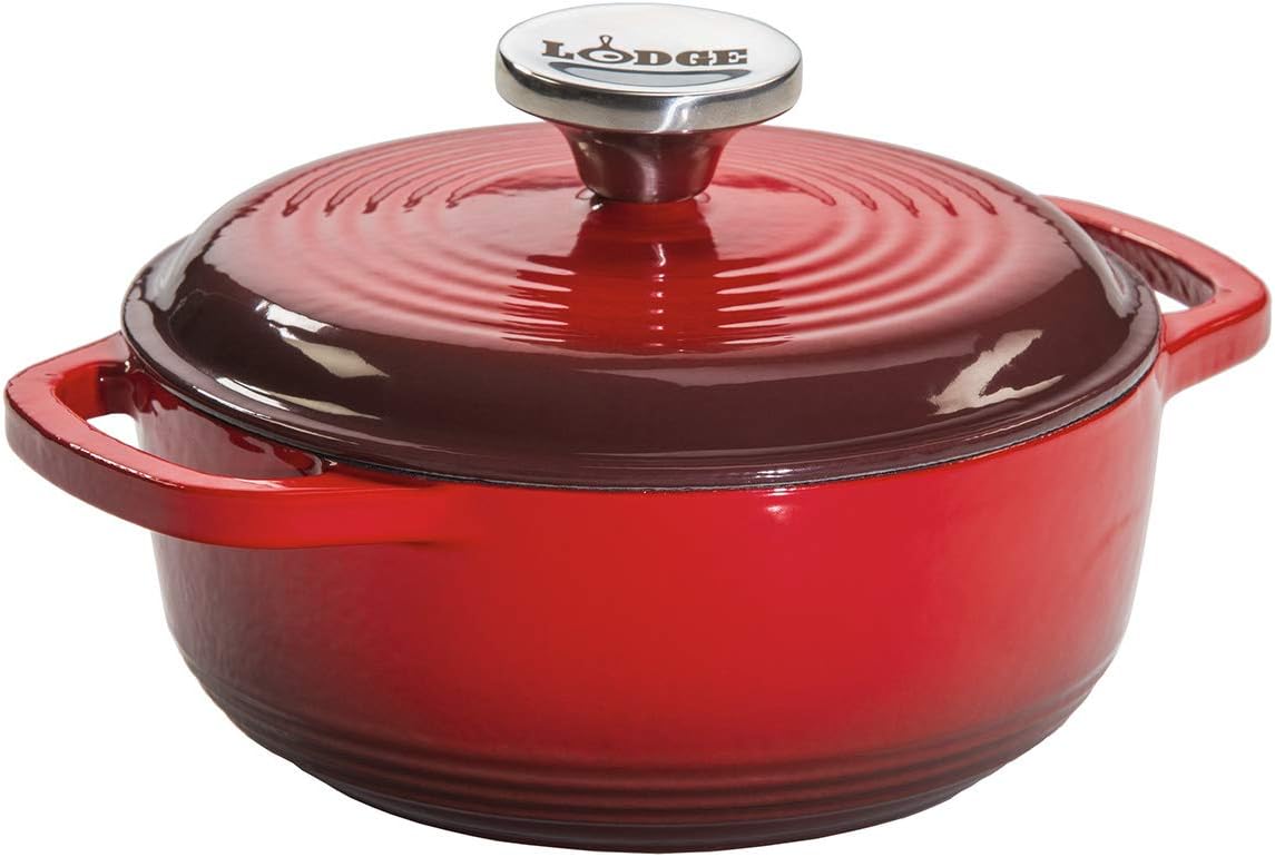 Lodge Enameled Cast Iron Dutch Oven for Versatile Cooking