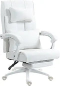Big and Tall White Executive Office Chair - Ergonomic High Back