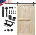 Unfinished British Brace Knotty Barn Door 50in x 84in - DIY Ready