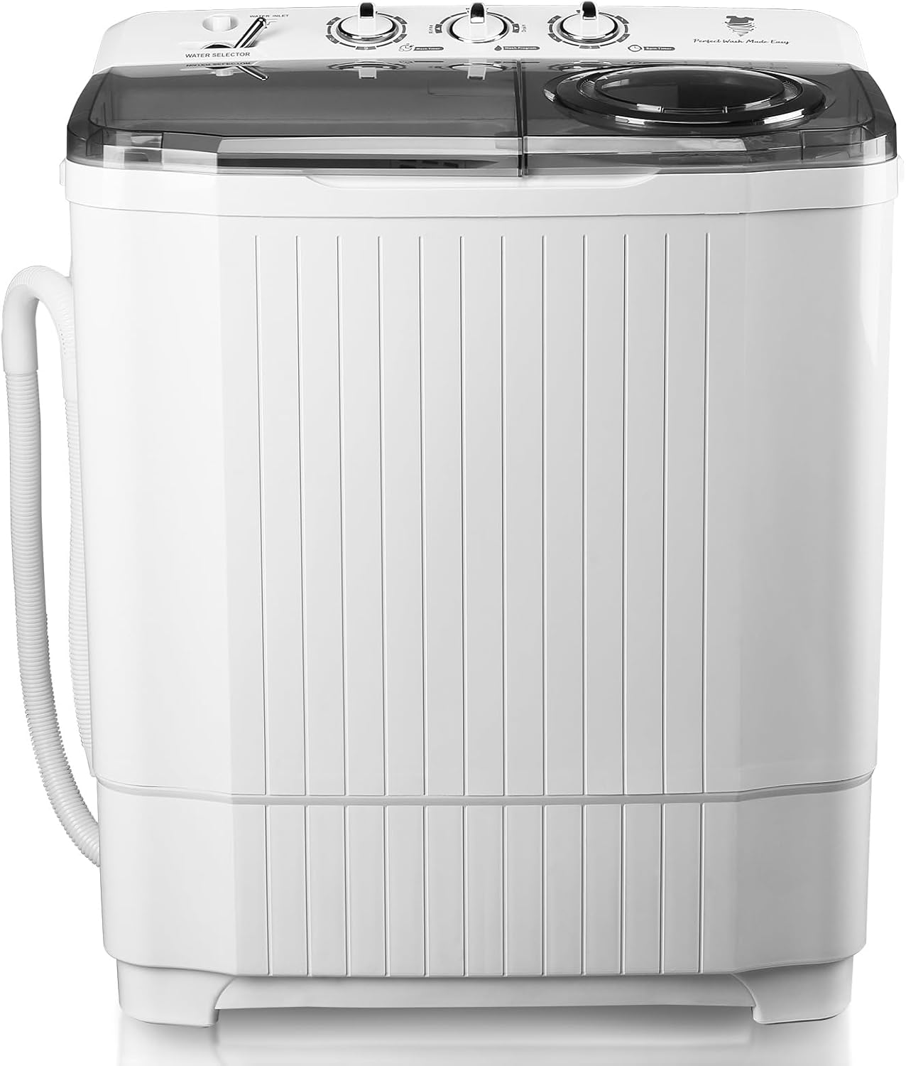 Portable Semi-Auto Washing Machine - Efficient Spin Drying for Home, Apartments, Dorms