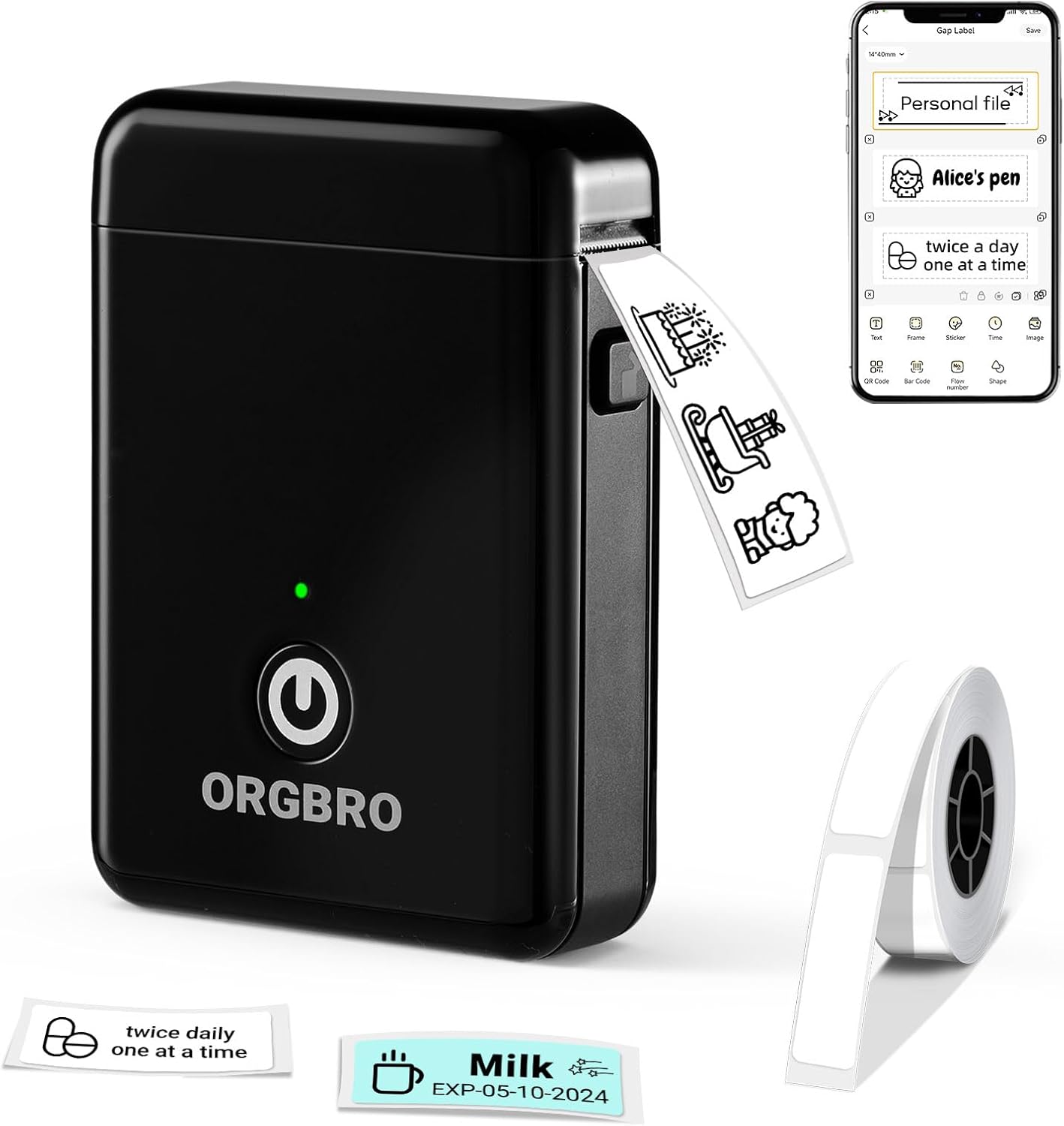 Portable Bluetooth Label Maker: Organize with Ease