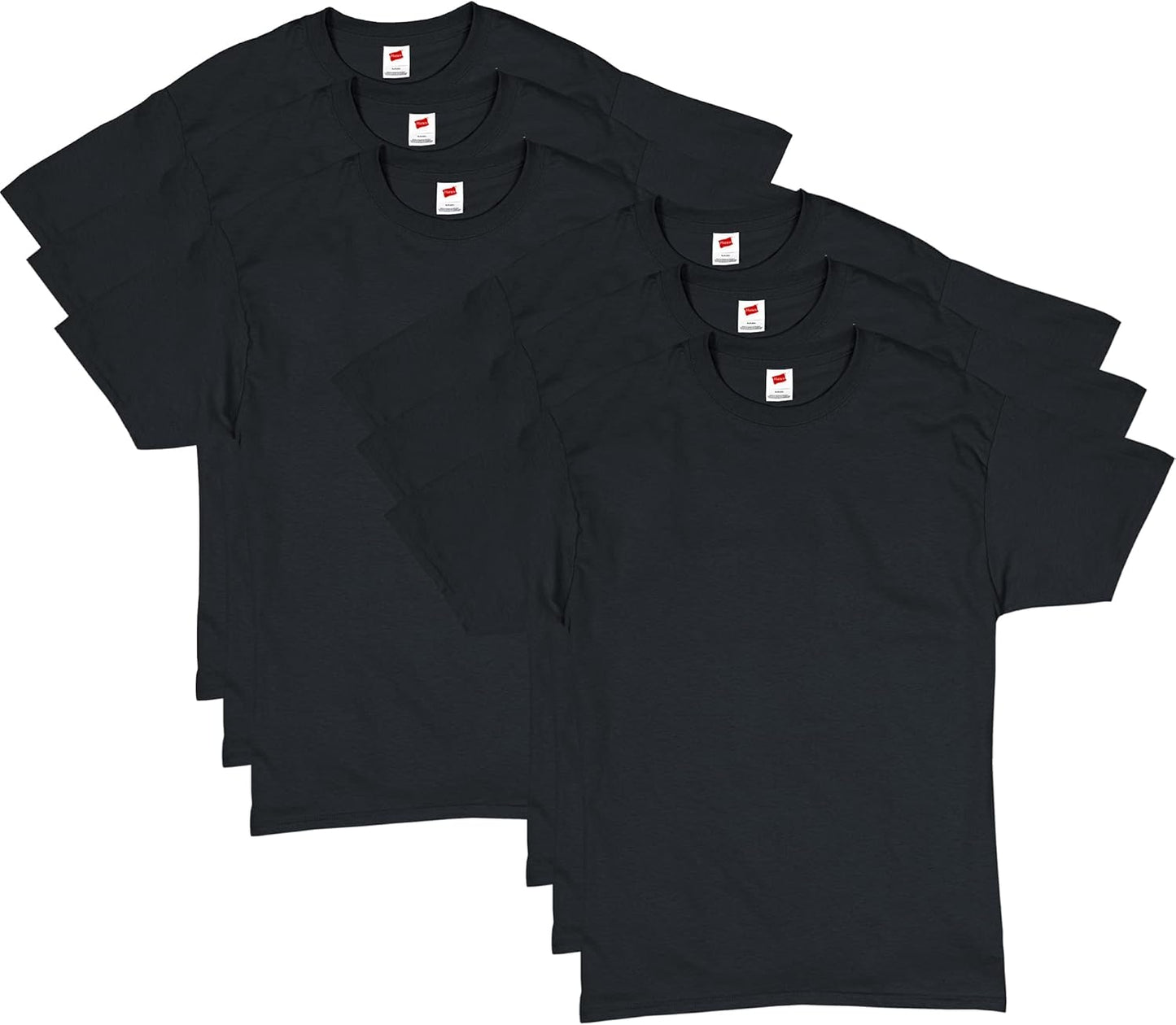 Hanes Men's Short Sleeve Essentials Crewneck T-Shirt Multipack