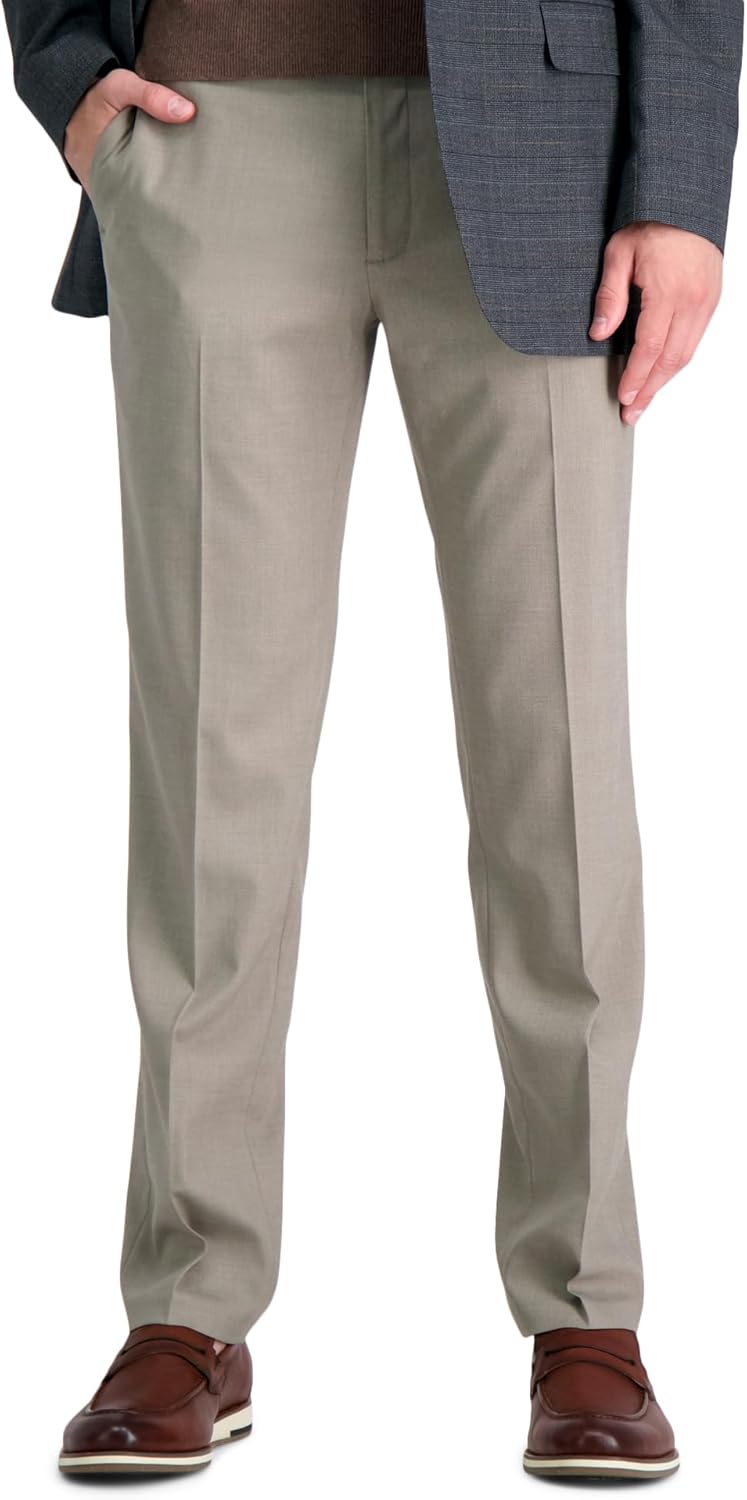 J.M. Haggar Mens 4-Way Stretch Dress Pant for Ultimate Comfort