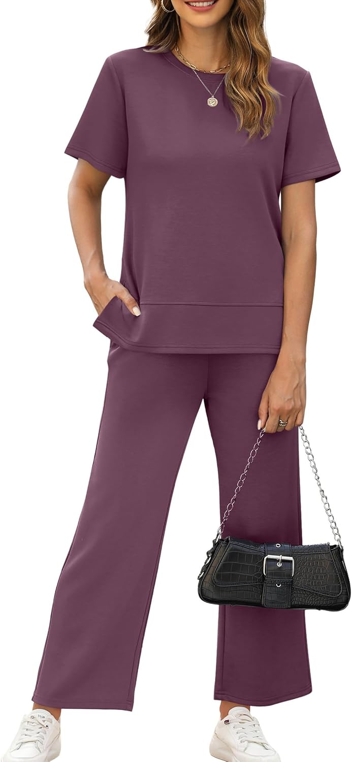XIEERDUO Women's 2 Piece Lounge Set for Travel and Comfort