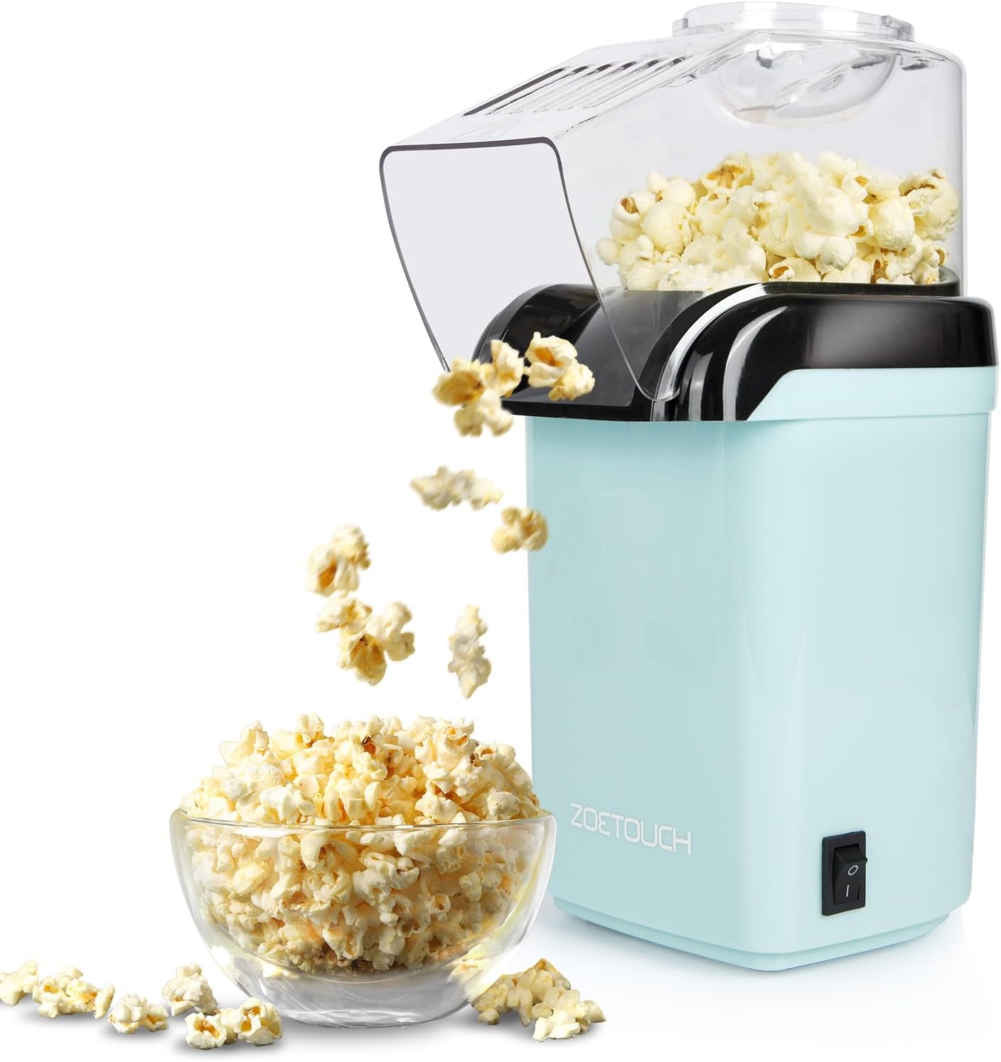 ZOETOUCH Hot Air Popper: 3 Min Fast Pop for Movie Night!