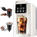 Single Serve Hot & Iced Coffee Maker 50 oz Reservoir - White