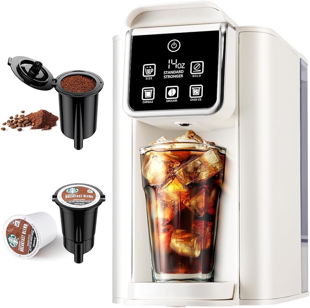 Hot & Iced Coffee Maker with Bold Setting for Perfect Brews