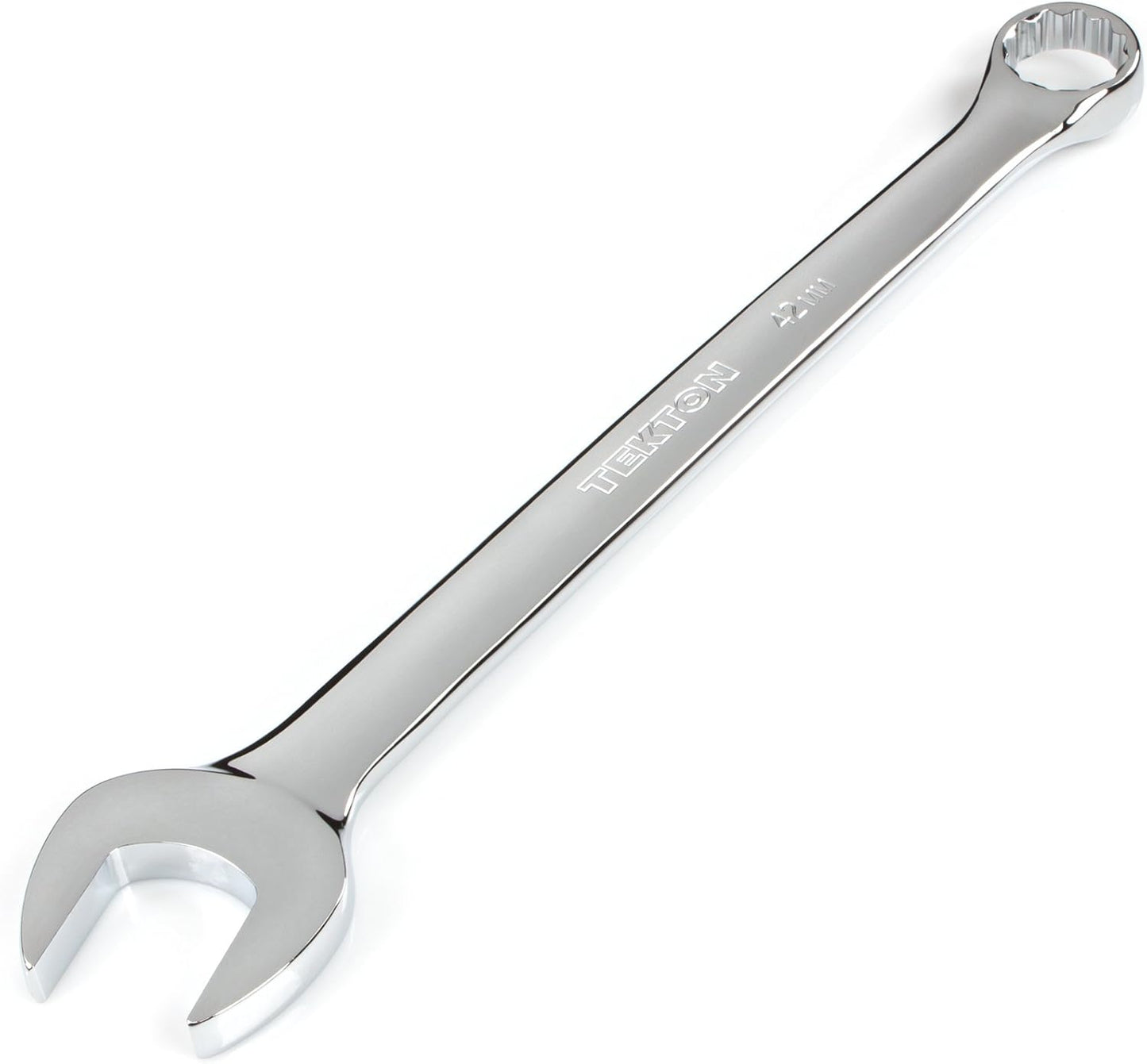 TEKTON 42 mm Combination Wrench with Angled Open End Design