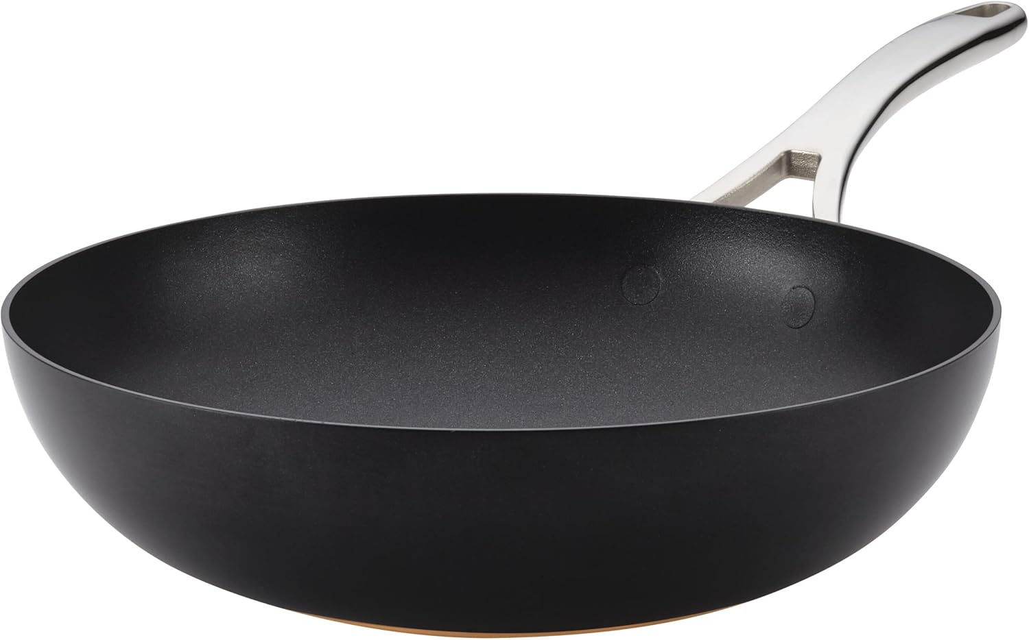 Anolon Nouvelle Copper Hard Anodized Nonstick Wok for Cooking