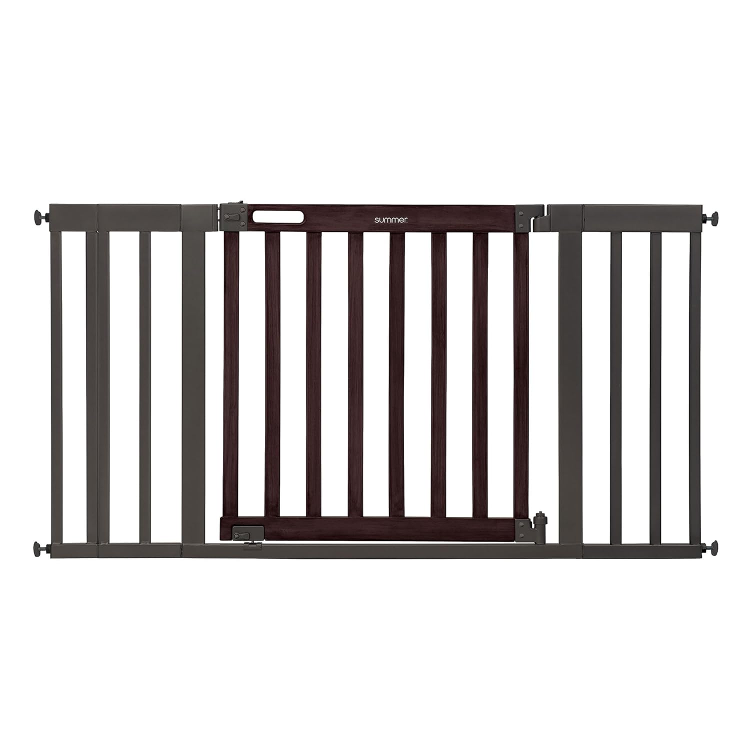 Summer Infant Dark Walnut Wood Baby Gate - Wide Space Solution