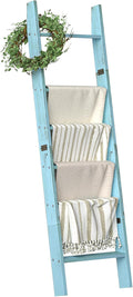 Honest Blanket Ladder 6-Tier Wall-Leaning Rack - Space Saving